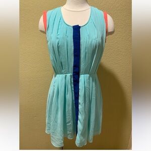 Gianni Bini Mint Dress with Pink and Blue Accents